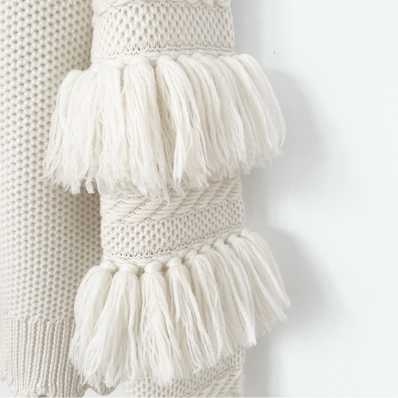 Jonathan Simkhai Wool
Tassel Knit Turtleneck In Neutral size S - Picture 14 of 16